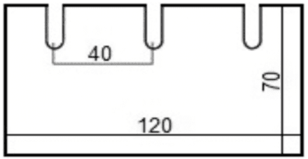 Stripperblad 8B - 1mm